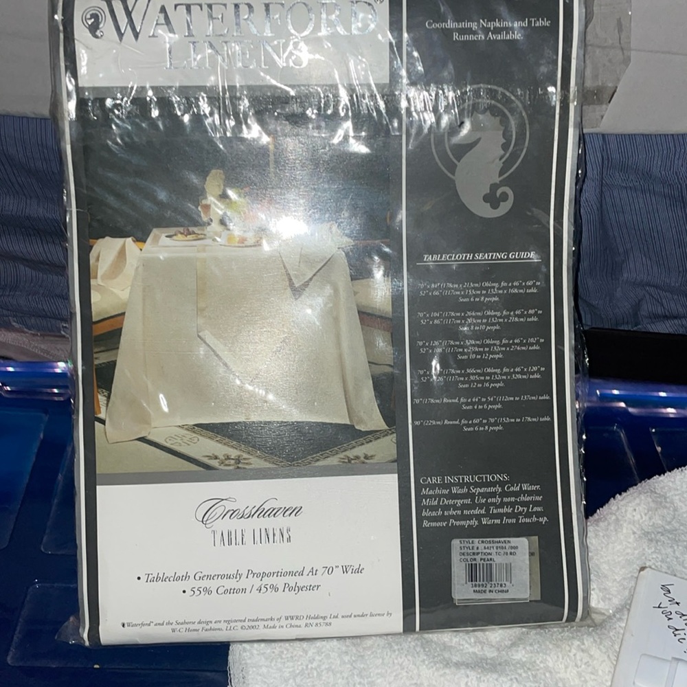 Waterford Tablecloth NWT